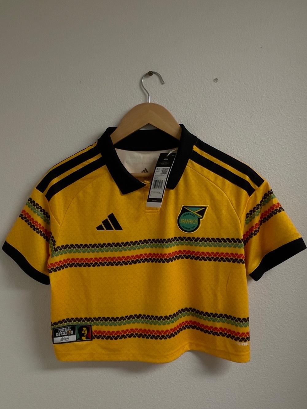 Adidas Jamaica Bob Marley Reggae Girlz Crop Soccer Jersey